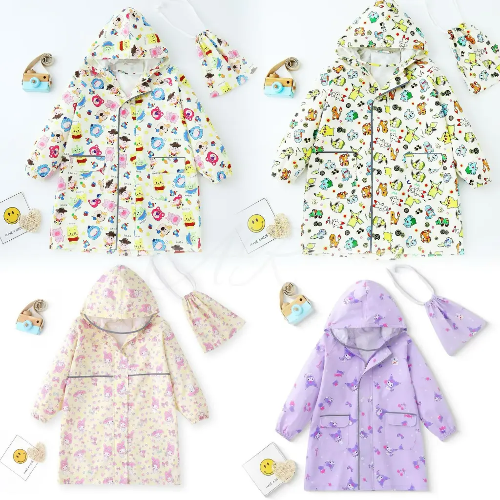 超可愛兒童卡通雨衣(有書包位).2.webp